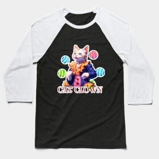 Cat Clown,Cat Joker,Cat Miaw Lover Baseball T-Shirt